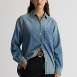 Shaina Mote Essential Denim Button Down - Vintage Indigo