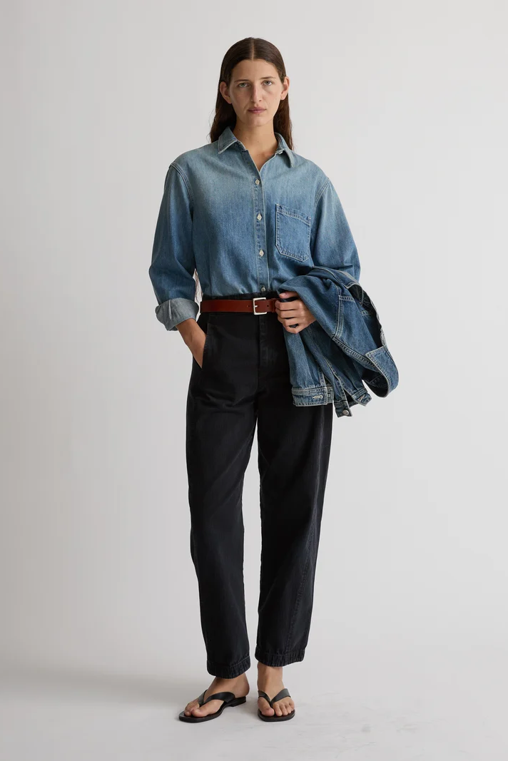 Shaina Mote Essential Denim Button Down - Vintage Indigo