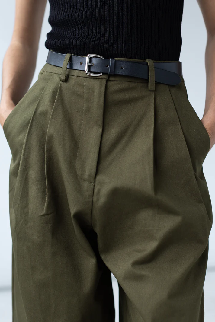 Shaina Mote Boy Trouser - Dark Olive