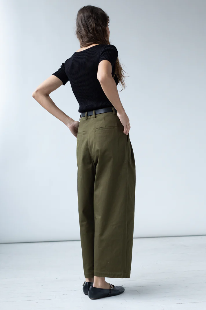 Shaina Mote Boy Trouser - Dark Olive