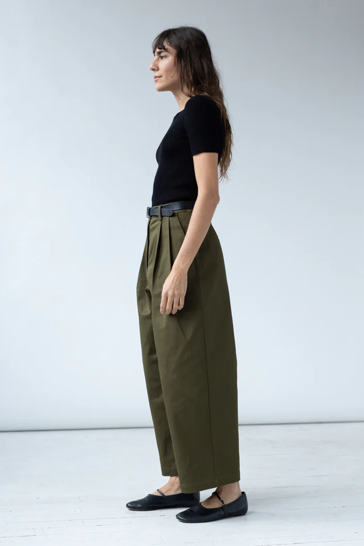 Shaina Mote Boy Trouser - Dark Olive