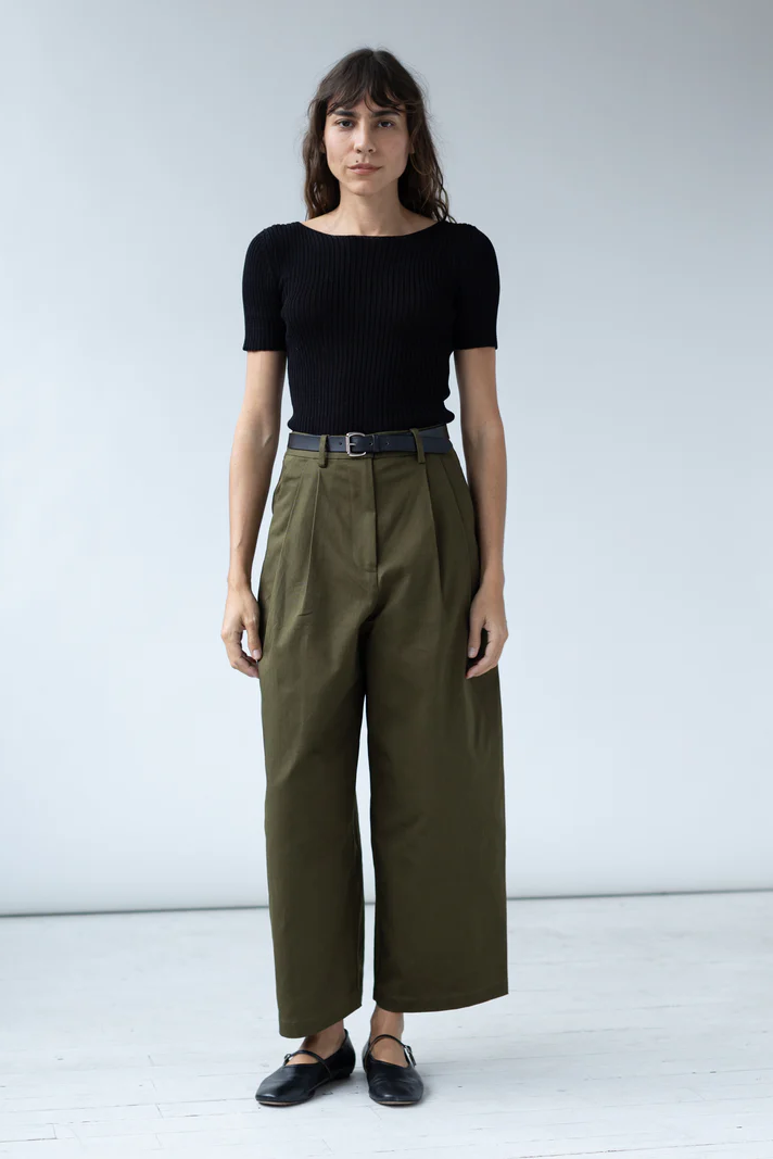 Shaina Mote Boy Trouser - Dark Olive