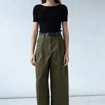 Shaina Mote Boy Trouser - Dark Olive