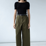 Shaina Mote Boy Trouser - Dark Olive