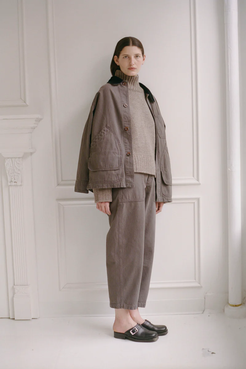 Shaina Mote Painter Coat - Ermine