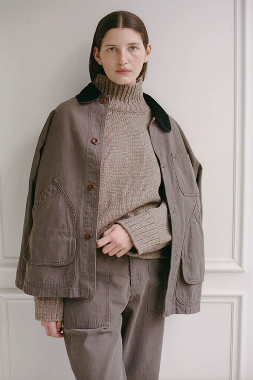 Shaina Mote Painter Coat - Ermine