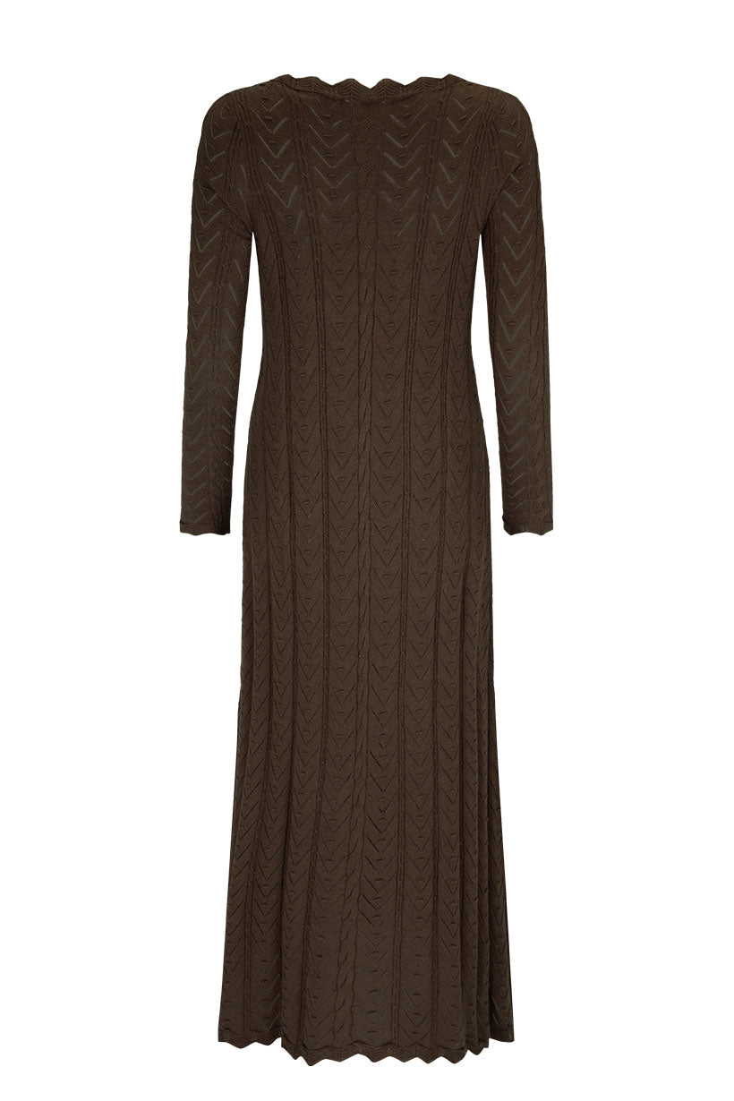 SPELL Lou Lou Knit Gown - Cacao