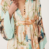 SPELL Painters Garden Gown - Seafoam