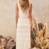 SPELL Siesta Maxi Dress - White Sand