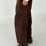 Le Bon Shoppe Corduroy Arc Pants - Chocolate