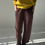 Le Bon Shoppe Corduroy Arc Pants - Chocolate