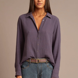 Xirena Scout Shirt - Charcoal Blue