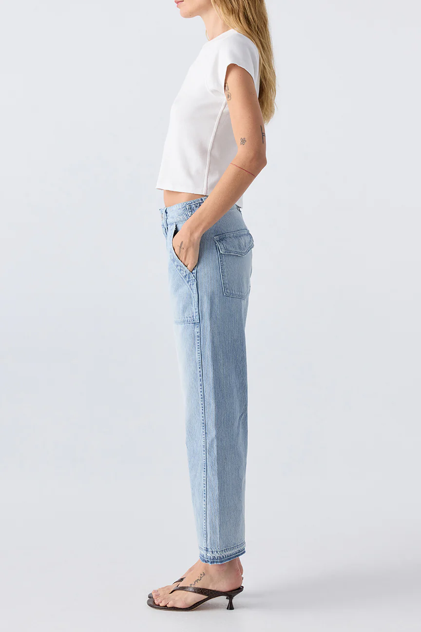 AMO Denim Easy Army Slouch Crop - Enjoy