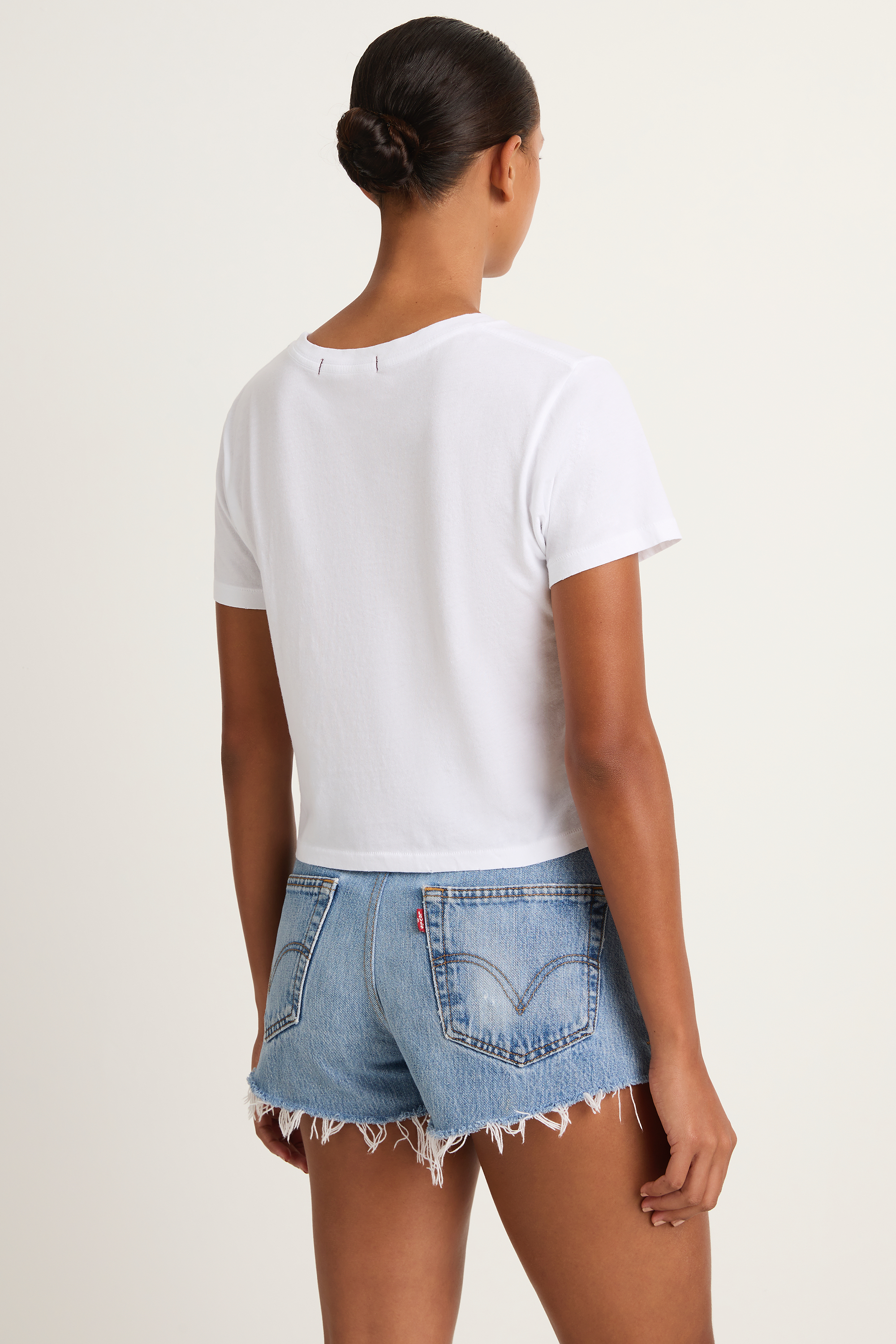 AMO Denim Babe Tee - White