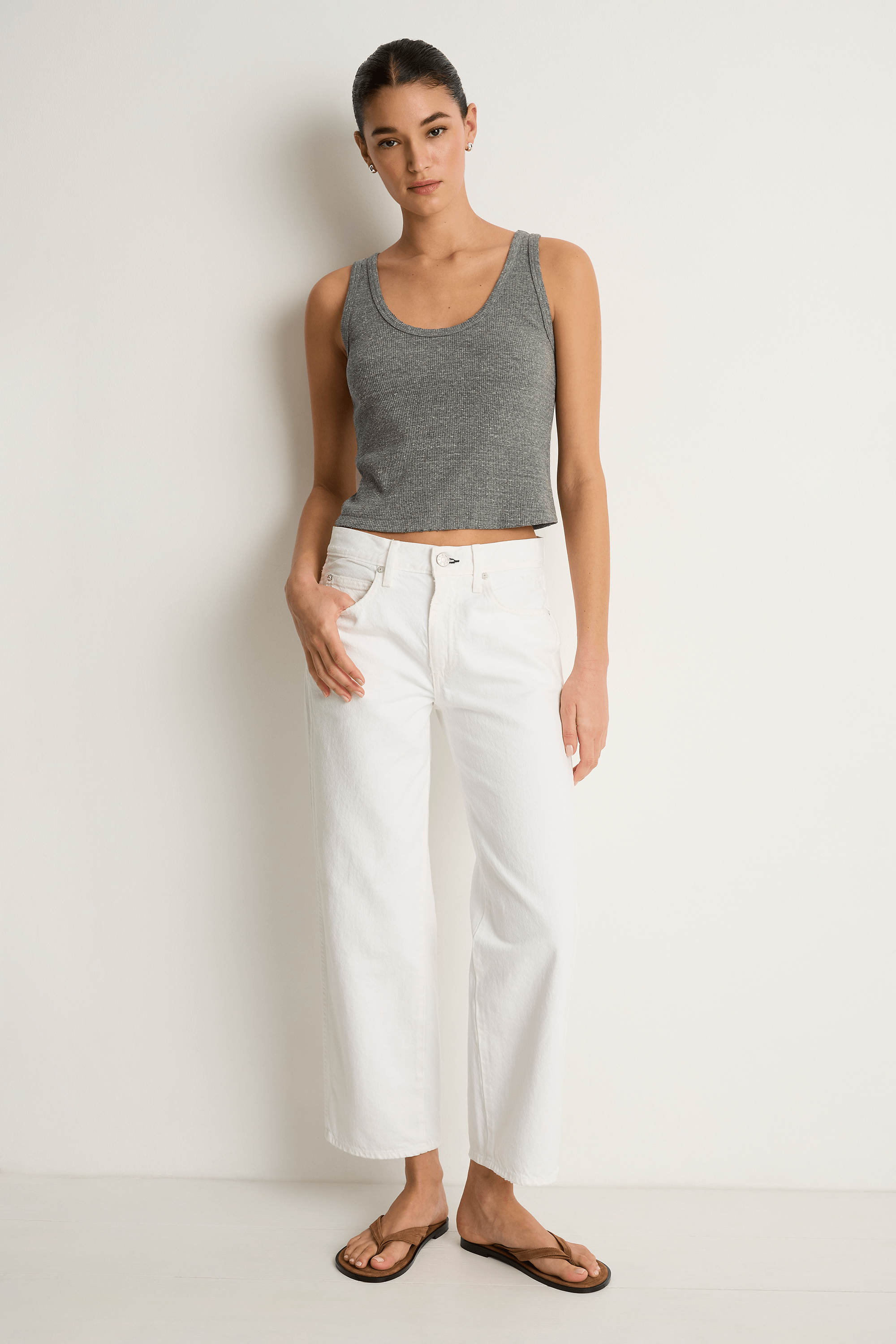 AMO Denim Billie Jeans - Alabaster