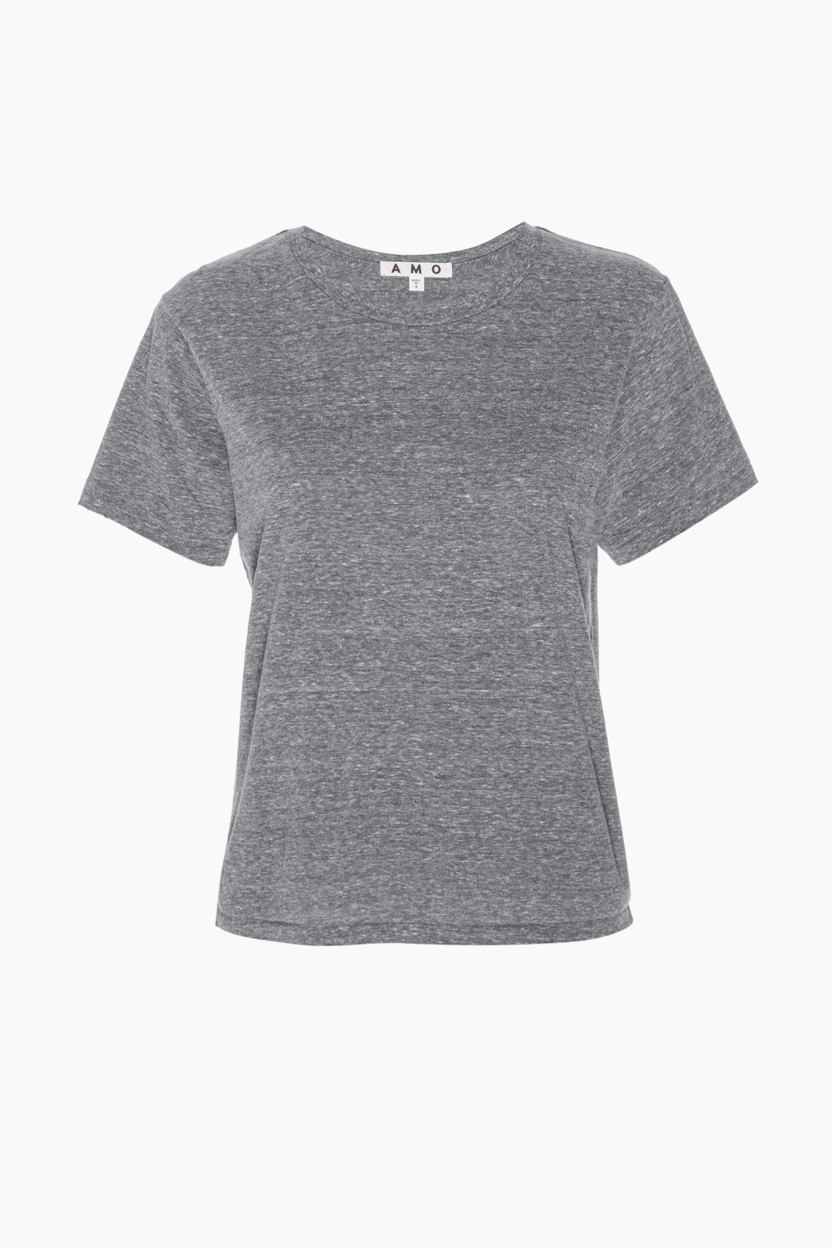 AMO Denim Classic Tee - Heather Grey