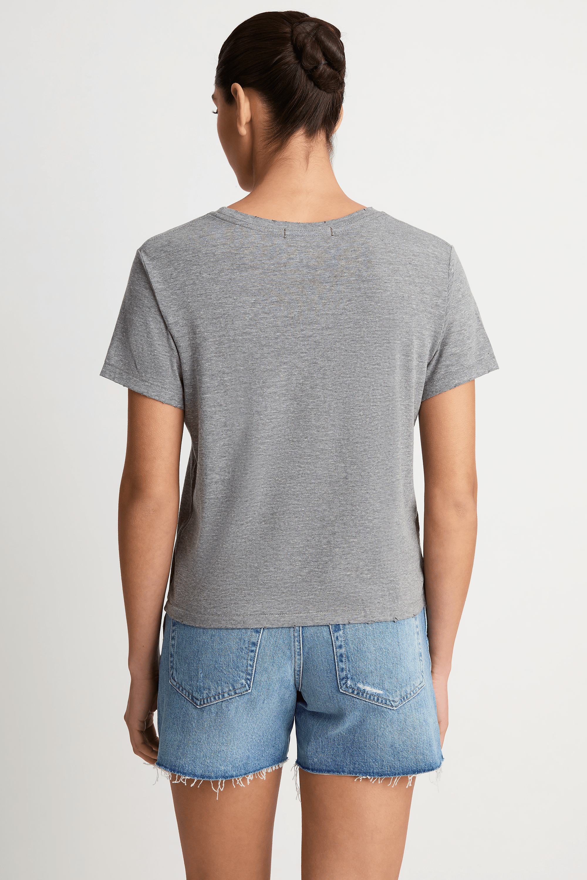 AMO Denim Classic Tee - Heather Grey