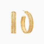 Anna Beck Amber Hoops - Gold