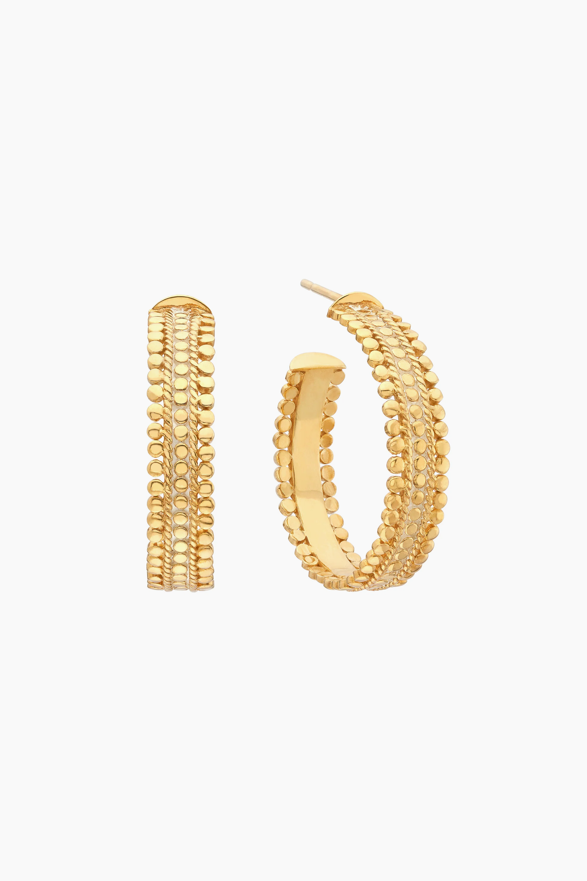 Anna Beck Amber Hoops - Gold