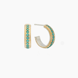 Anna Beck Azul Hoop Earrings - Turquoise Pavé