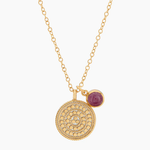 Anna Beck Circle of Life Pendant Necklace - Pink Ruby