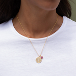 Anna Beck Circle of Life Pendant Necklace - Pink Ruby