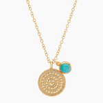 Anna Beck Circle of Life Pendant Necklace - Turquoise