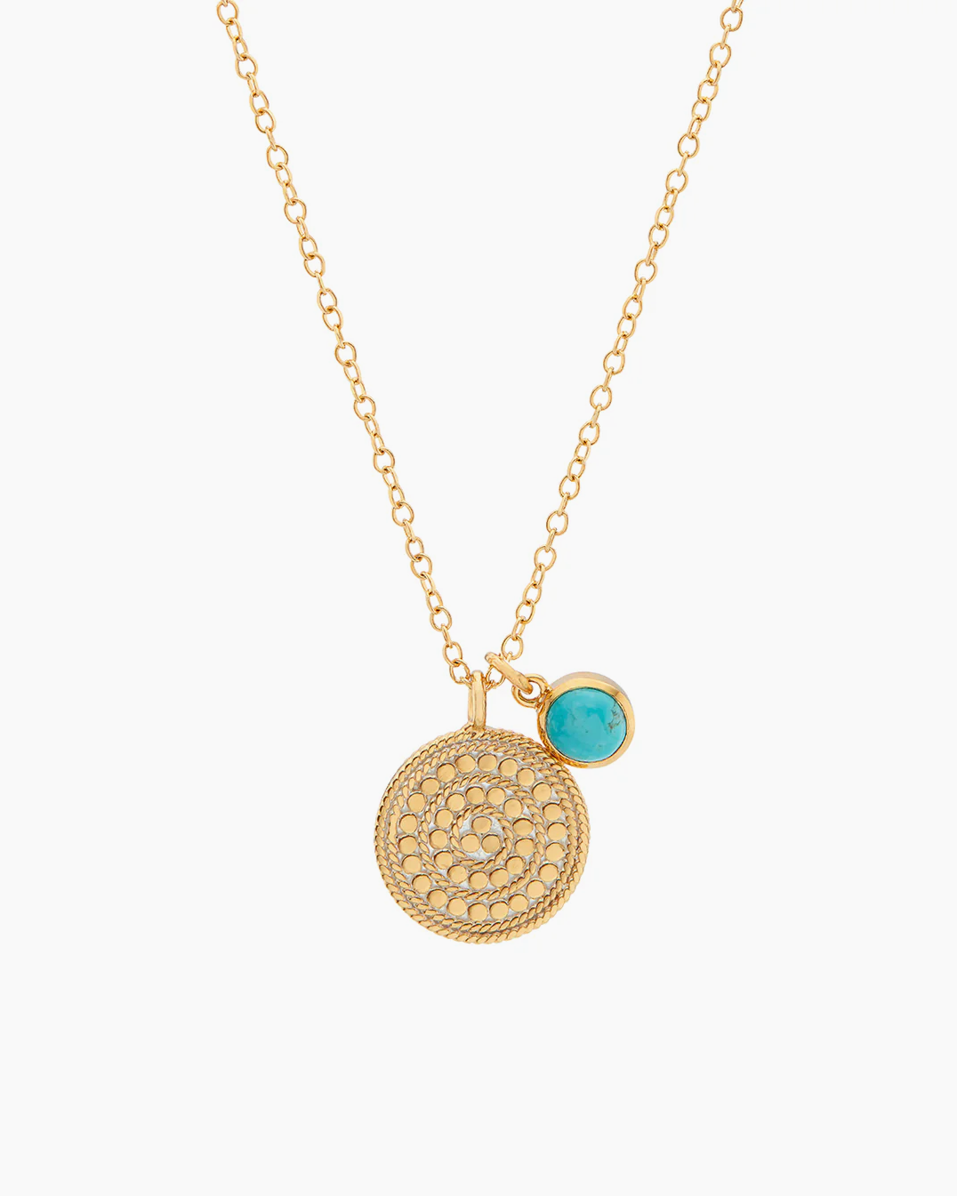 Anna Beck Circle of Life Pendant Necklace - Turquoise