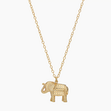 Anna Beck Elephant Charm Necklace - Turquoise Pavé