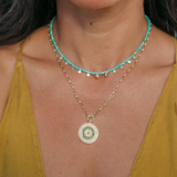 Anna Beck Paloma Beaded Multi Charm Necklace