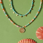 Anna Beck Paloma Beaded Multi Charm Necklace