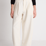 Apiece Apart Bari Crop Trouser - Cream