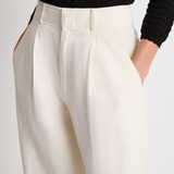 Apiece Apart Bari Crop Trouser - Cream