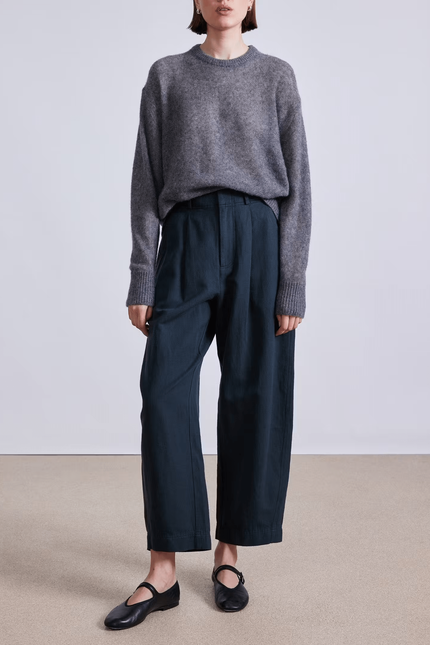 Apiece Apart Bari Crop Trouser - Forest River