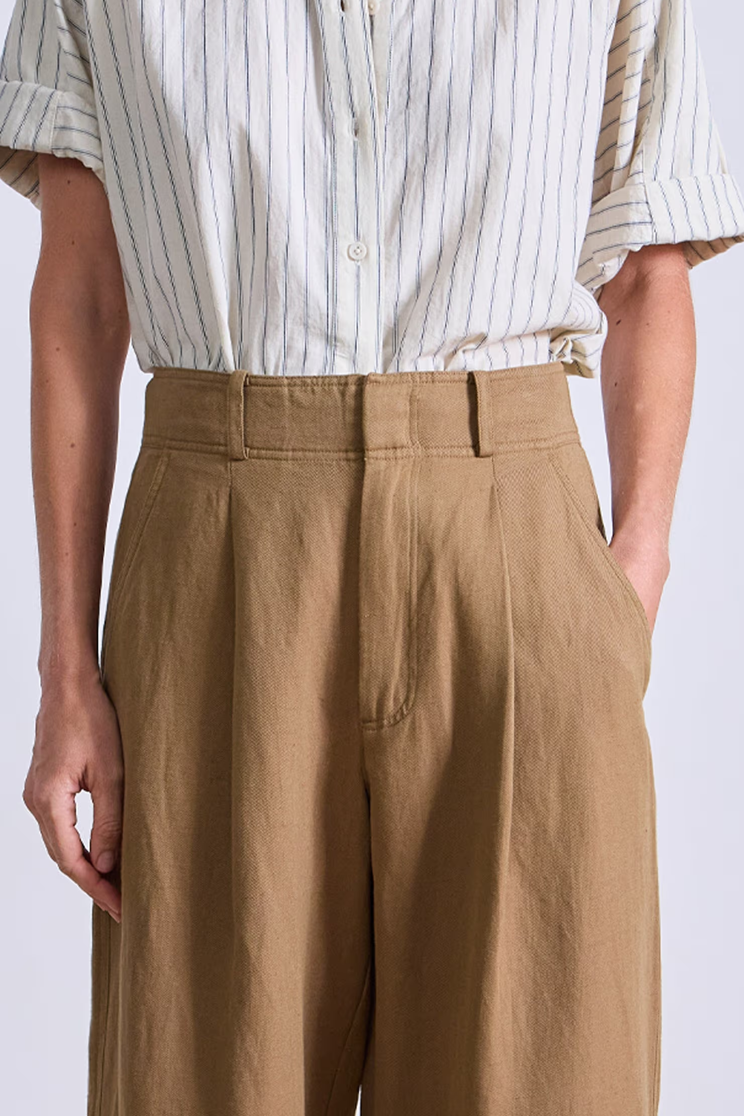 Apiece Apart Bari Crop Trouser - Oak