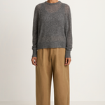 Apiece Apart Softest Tissue Weight Sweater - Charcoal
