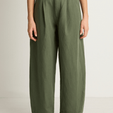 Apiece Apart Bari Crop Trouser - Thyme