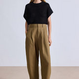 Apiece Apart Bari Crop Trouser - Toffee