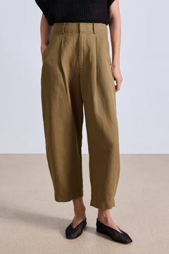 Apiece Apart Bari Crop Trouser - Toffee