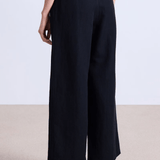 Apiece Apart Cropped Cara Wide Leg Pant - Black