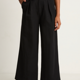 Apiece Apart Cropped Cara Wide Leg Pant - Black