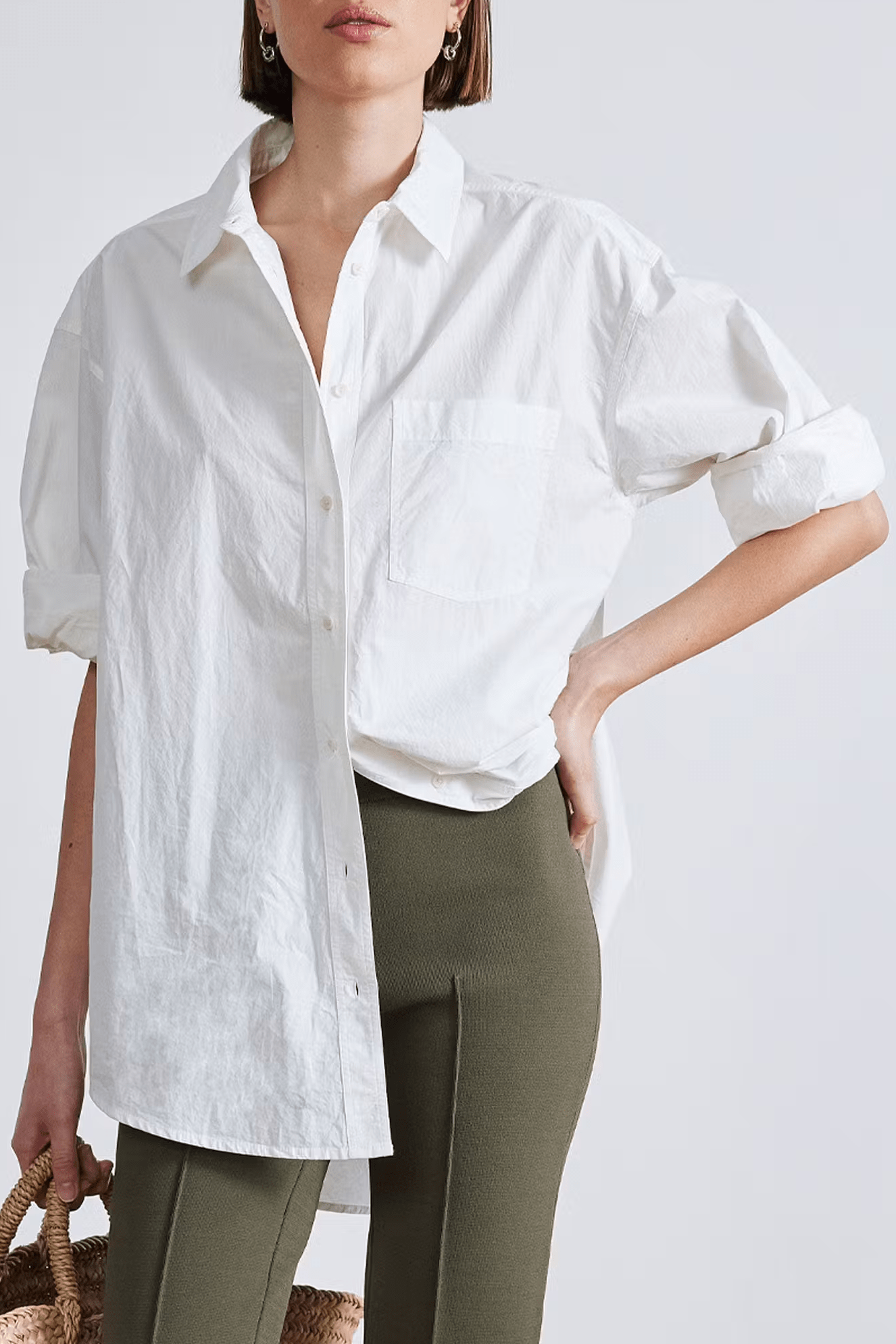 Apiece Apart Oversized Button Down - Cream