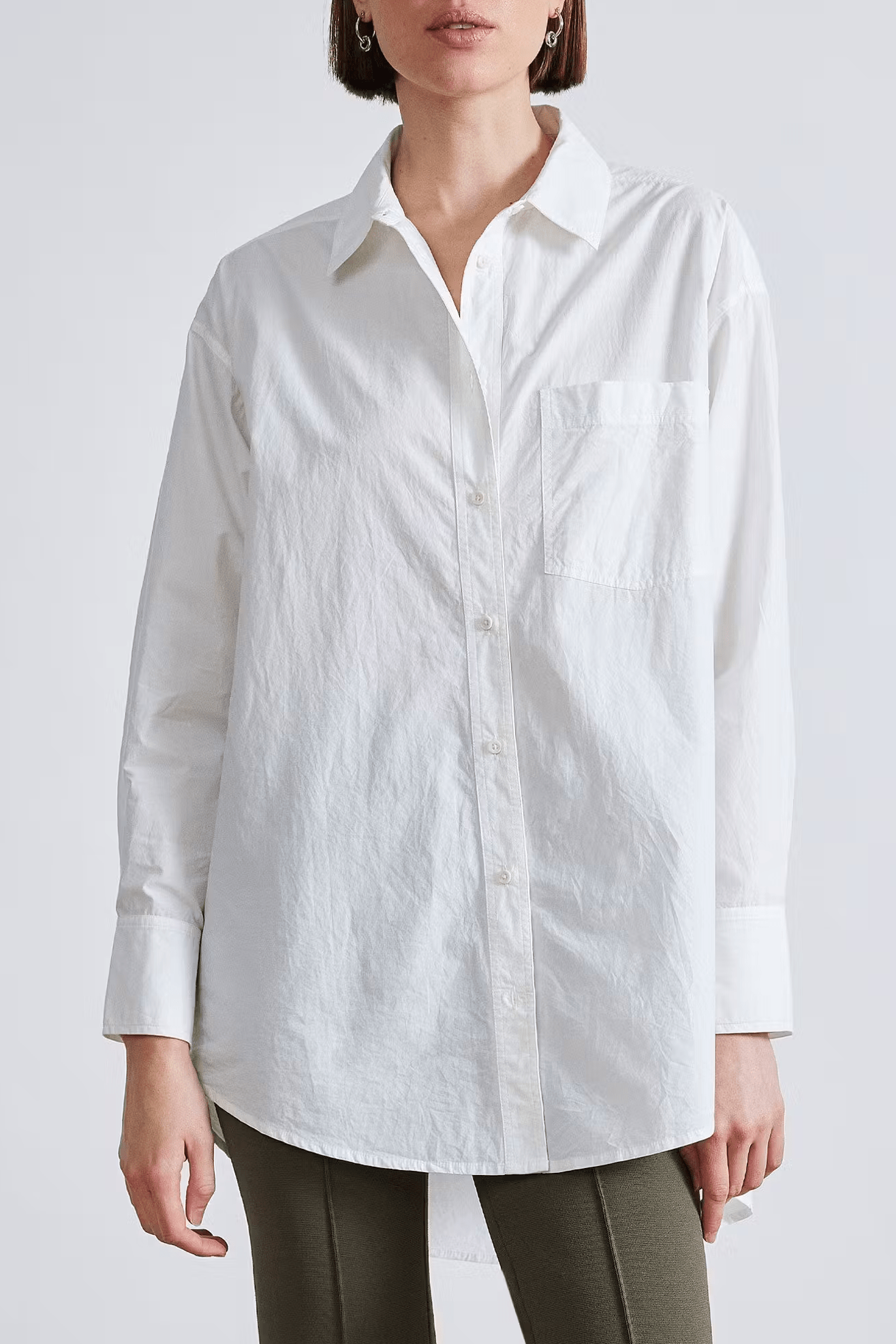 Apiece Apart Oversized Button Down - Cream