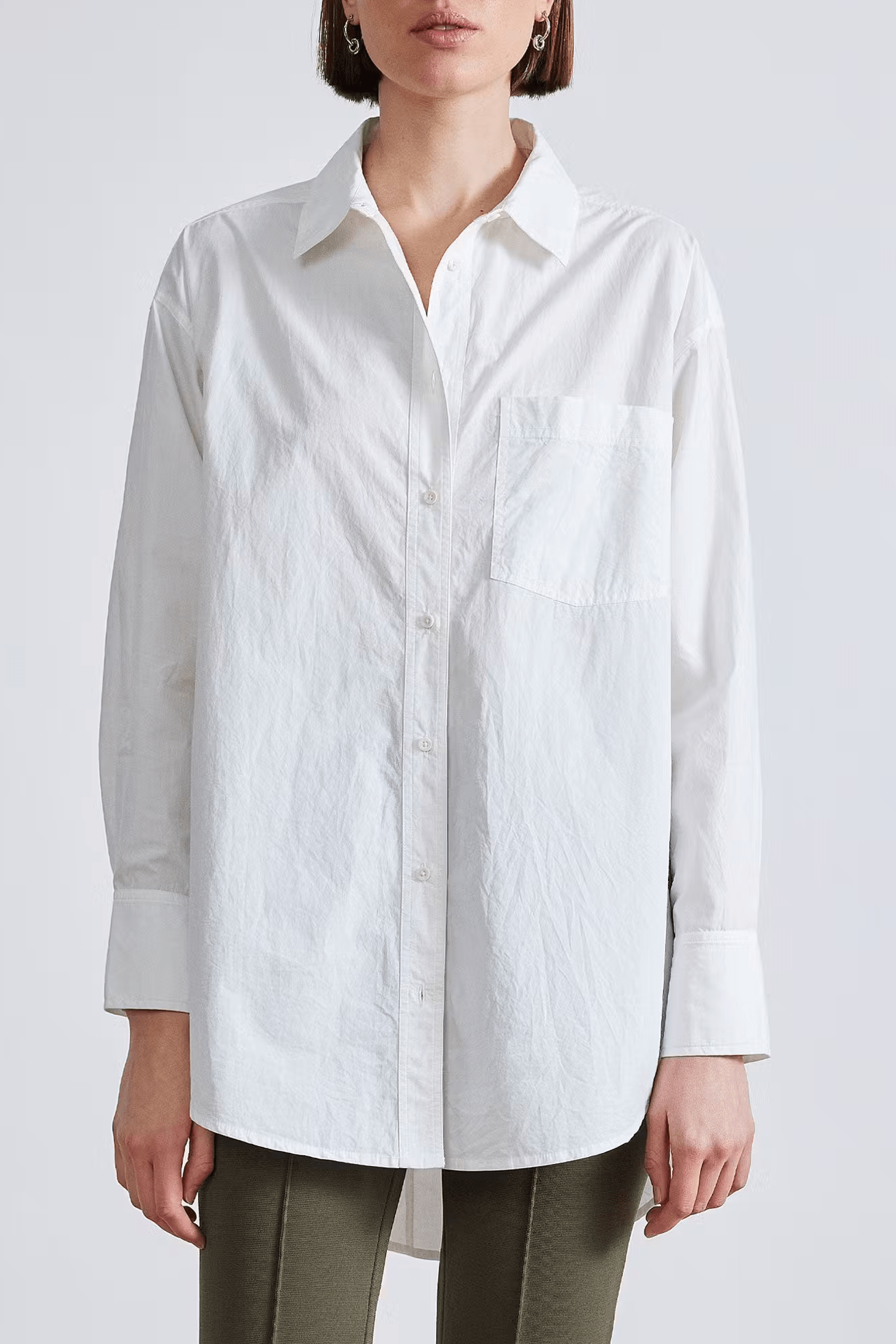 Apiece Apart Oversized Button Down - Cream