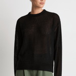 Apiece Apart Softest Tissue Weight Sweater - Black