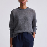 Apiece Apart Softest Tissue Weight Sweater - Charcoal