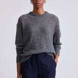 Apiece Apart Softest Tissue Weight Sweater - Charcoal