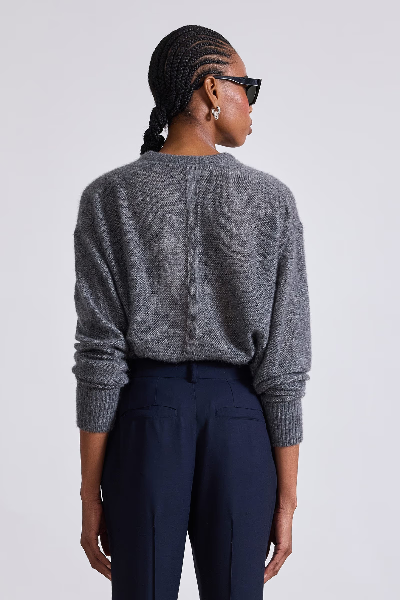 Apiece Apart Softest Tissue Weight Sweater - Charcoal