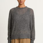 Apiece Apart Softest Tissue Weight Sweater - Charcoal