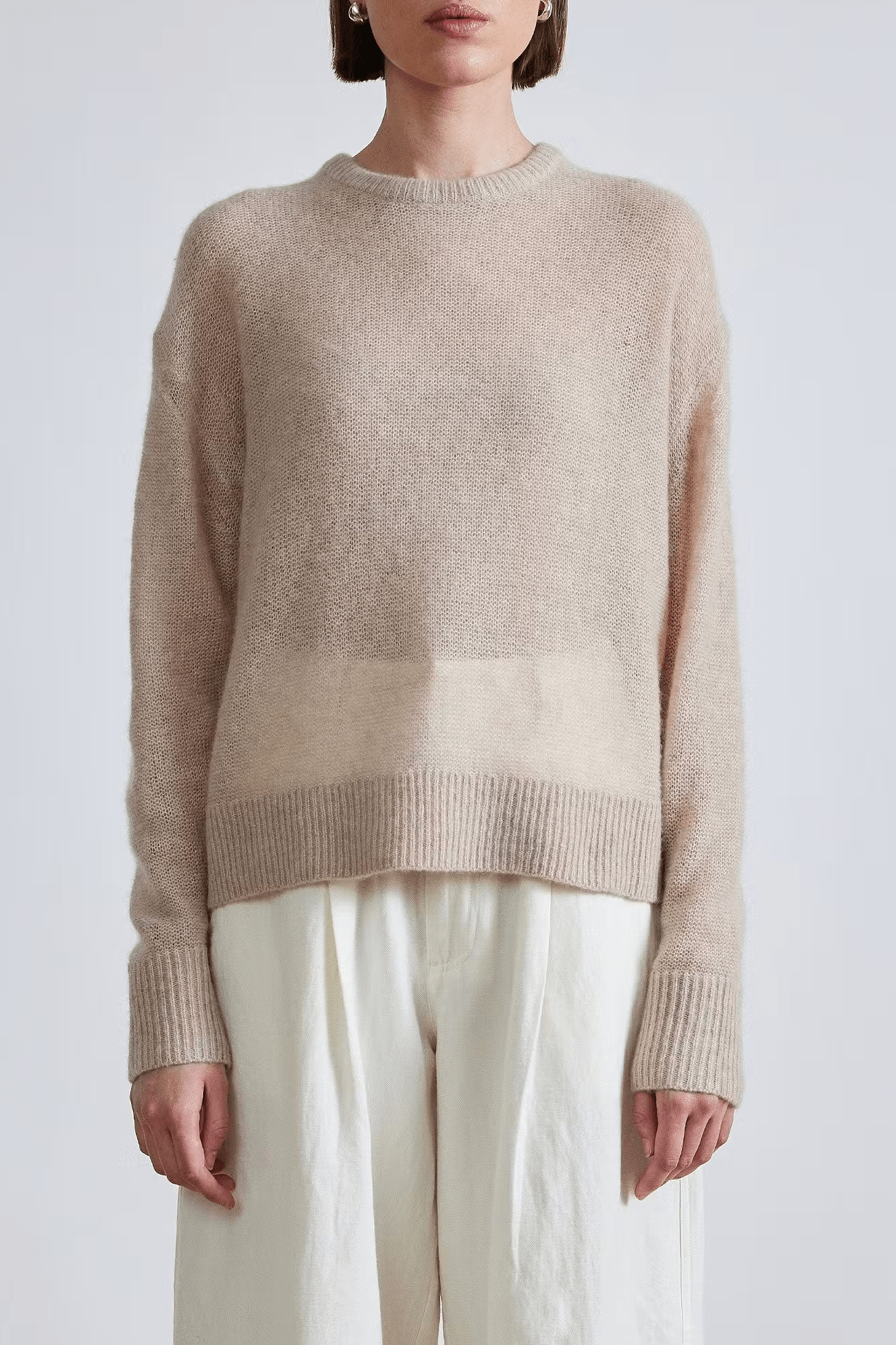 Apiece Apart Softest Tissue Weight Sweater - Sand